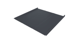 Фальц двойной стоячий Line Grand Line 0,5 Atlas X с пленкой на замках RAL 7024 мокрый асфальт