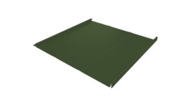 Фальц двойной стоячий Line Grand Line 0,5 Satin Matt TX с пленкой на замках RAL 6020 хромовая зелень