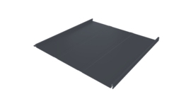 Фальц двойной стоячий Line Grand Line 0,5 PurLite Мatt с пленкой на замках RAL 7024 мокрый асфальт