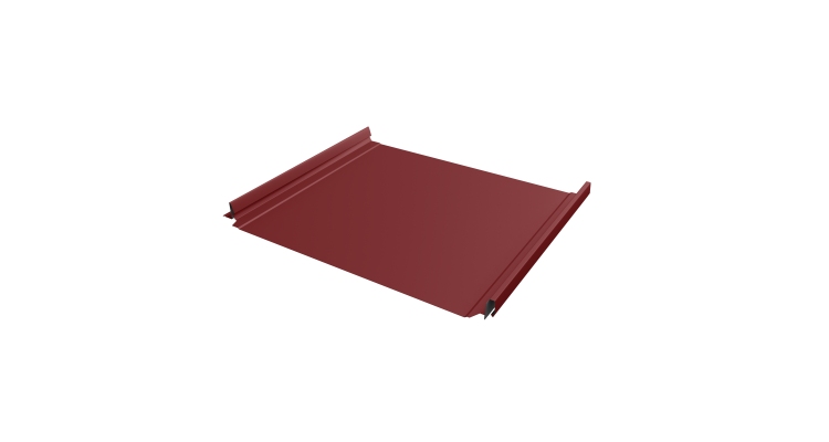 Кликфальц Pro Grand Line 0,45 PE с пленкой на замках RAL 3011 коричнево-красный