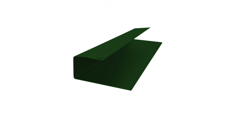 J-Профиль 12мм 0,45 PE с пленкой RAL 6005 зеленый мох (2м)