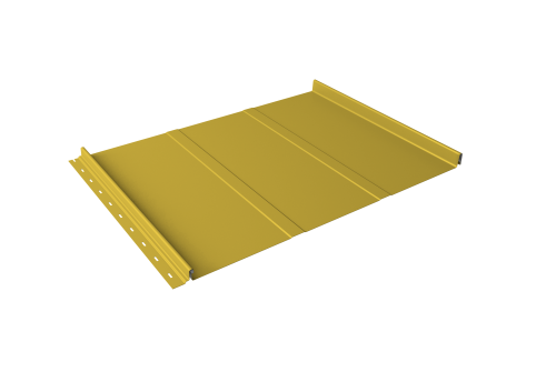 Кликфальц Line Grand Line 0.45 PE с пленкой на замках RAL 1018 цинково-желтый