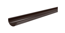 Желоб полукруглый 125 мм, 3 м, Matt RAL 8017 шоколад