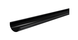 Желоб полукруглый 125 мм, 3 м, Matt RAL 9005 черный
