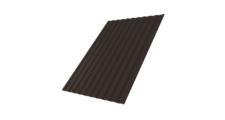 Профнастил С8A 0,5 Atlas X RR 32 темно-коричневый