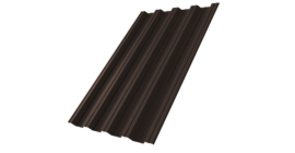 Профнастил НС44 0,5 Satin Matt TX RR 32 темно-коричневый