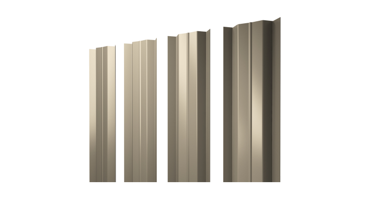 Штакетник М-образный В с прямым резом 0.45 Drap TX RAL 1015 светлая слоновая кость