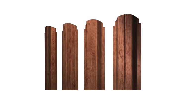 Штакетник П-образный А фигурный 0,45 Print Premium Rowan Fresh TwinColor