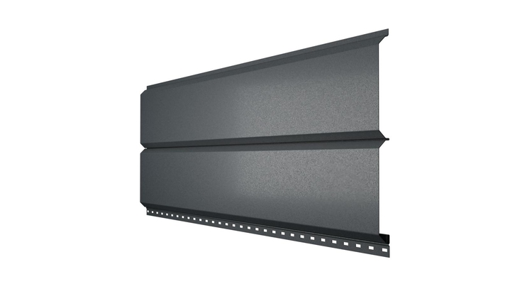 Сайдинг Металл Профиль Lбрус-15х240 NormanMP (ПЭ-01-7016-0.5)