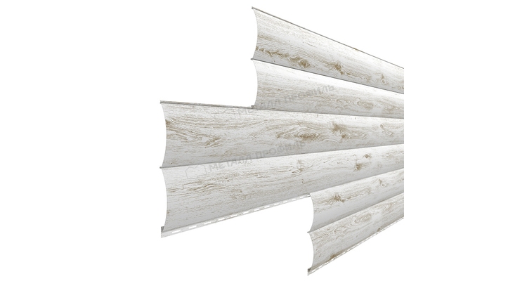 Сайдинг Металл Профиль Woodstock-28х330 (ECOSTEEL_MA-01-Беленый Дуб-0.5)