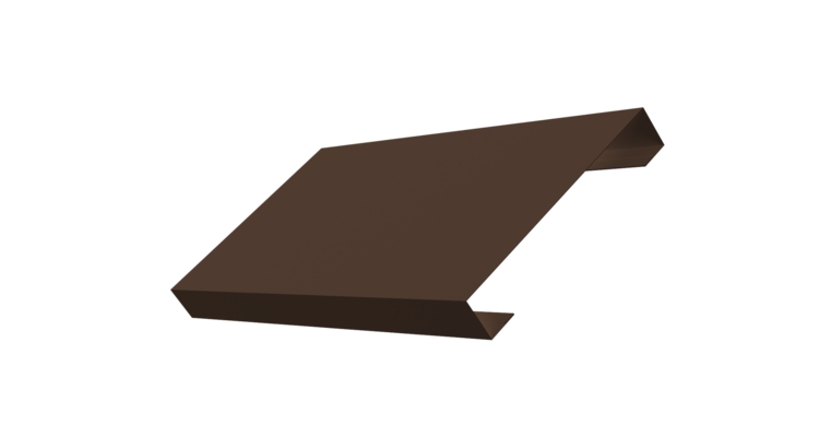 Ламель лицевая 125 забора жалюзи Texas 0.45 Drap-double TX RAL 8017 шоколад