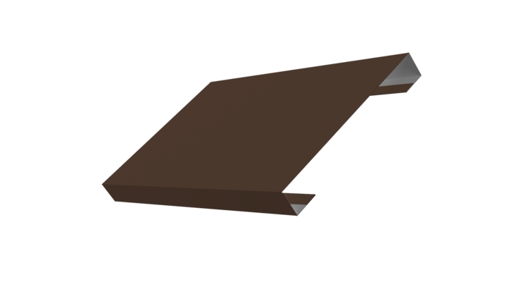 Ламель лицевая 150 забора жалюзи Texas 0.45 Drap TR с пленкой RAL 8017 шоколад