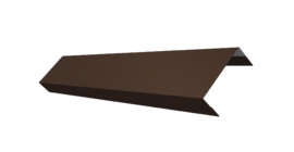 Ламель лицевая 50 забора жалюзи Texas 0.45 Drap с пленкой RAL 8017 шоколад