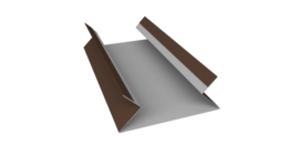 Планка угла внутреннего составная верхняя 0,45 Drap RAL 8017 шоколад (2м)