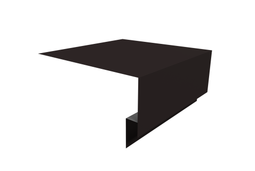 Планка околооконная сложная Экобрус Grand Line 200х75х25 0,45 Drap TX RR 32 темно-коричневый (2м)