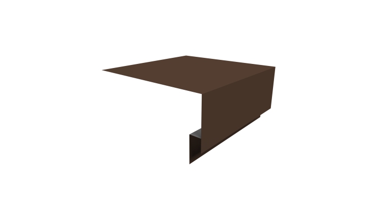 Планка околооконная сложная Экобрус Grand Line 200х75х25 0,5 Drap RAL 8017 шоколад (3м)