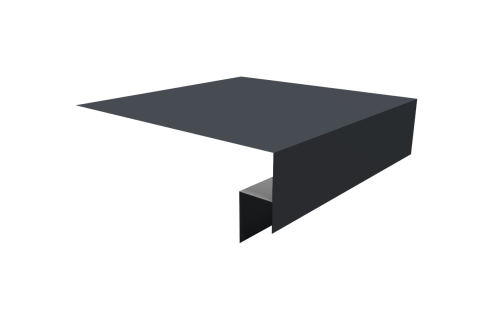 Планка околооконная сложная Экобрус Grand Line 250х50х25 0,45 Drap TX RAL 7024 мокрый асфальт (2м)