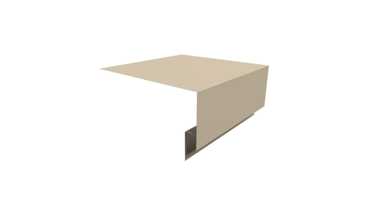 Планка околооконная сложная Экобрус Grand Line 250х75х25 0,45 Drap TX RAL 1015 светлая слоновая костьо (3м)