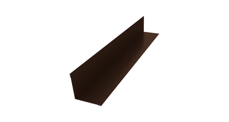 Угол внутренний 50х50 0,5 Satin с пленкой RAL 8017 шоколад (3м)