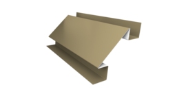 Угол внутренний сложный 75мм 0,45 PE с пленкой RAL 1014 слоновая кость (3м)