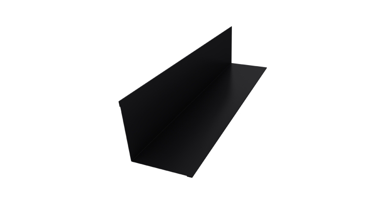 Угол внутренний 110х110 0,45 Drap ST RAL 9005 черный (3м)