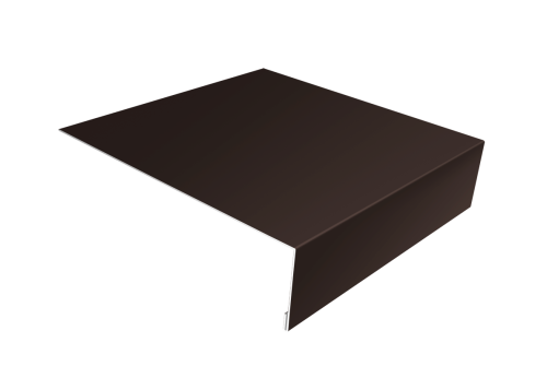 Планка лобовая/околооконная простая 190х50 0,5 Drap TX RR 32 темно-коричневый (2м)