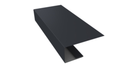 J-Профиль 18мм 0,45 Drap TX RAL 7024 мокрый асфальт (2м)