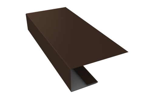 J-Профиль 18мм 0,45 Drap TX RAL 8017 шоколад (2м)