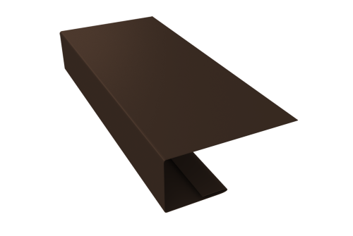 J-Профиль 18мм 0,45 Drap TwinColor RAL 8017 шоколад (3м)