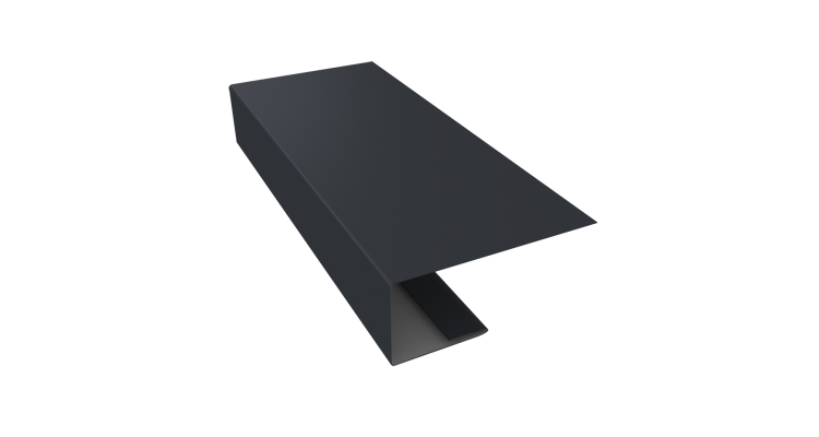 J-Профиль 18мм 0,5 Drap RAL 7024 мокрый асфальт (2м)