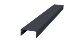 Крышка 30х15 жалюзи Texas 0,45 Drap TR RAL 7024 мокрый асфальт (2,5м)