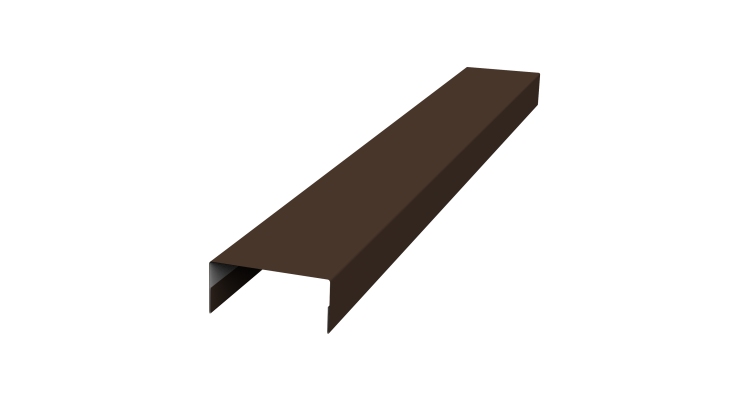 Крышка 30х15 жалюзи Texas 0,5 PurLite Matt RAL 8017 шоколад (2м)