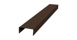 Крышка 45х20 жалюзи Texas 0,5 PurLite Matt RAL 8017 шоколад (3м)