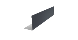 Нащельник 150 Texas 25х35 0,5 Rooftop Бархат RAL 7024 мокрый асфальт (L1,8)