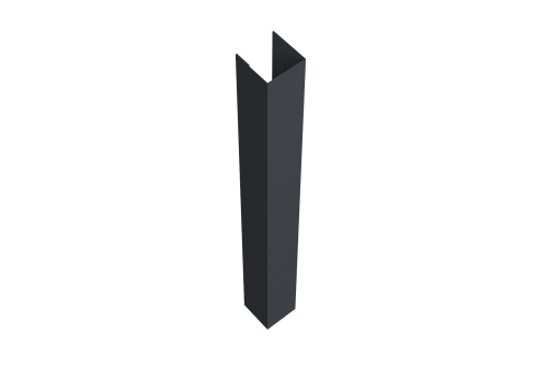 Стойка жалюзи Texas 0,45 Drap TX-double RAL 7024 мокрый асфальт (1,8м)