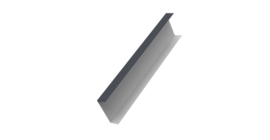 Декоративная накладка на столб универсальная 62х55 для забора жалюзи 0,5 Drap TX RAL 7024 мокрый асфальт (3м)