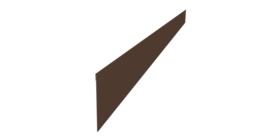 Ламель забора жалюзи Palermo 0,5 Atlas X RAL 8017 шоколад