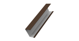 Крышка жалюзи Milan,Tokyo 0,5 Satin RAL 8017 шоколад (2,5м)