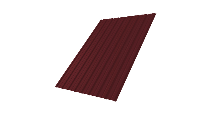 Профнастил С10В 0.45 PE-Double RAL 3005 красное вино
